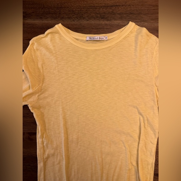Micheal Stars yellow long sleeve layering top. - Picture 2 of 5